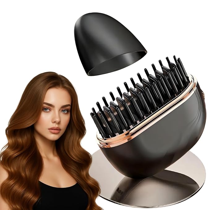 Wireless Portable Straight Hair Comb with Lid
