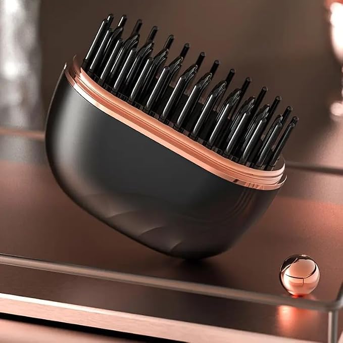 Wireless Portable Straight Hair Comb with Lid